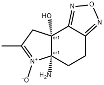 8aH-Pyrrolo[3,2-e]-2,1,3-benzoxadiazol-8a-ol,5a-amino-4,5,5a,8-tetrahydro-7-methyl-,6-oxide,(5aR,8aR)-rel-(9CI)|