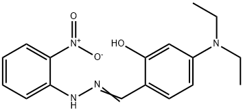 5-(diethylamino)-2-[2-(2-nitrophenyl)carbonohydrazonoyl]phenol 结构式