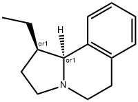 Pyrrolo[2,1-a]isoquinoline, 1-ethyl-1,2,3,5,6,10b-hexahydro-, (1R,10bS)-rel- (9CI) 结构式