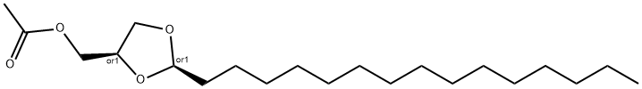 1,3-Dioxolane-4-methanol, 2-pentadecyl-, acetate, (2R,4S)-rel- (9CI) Struktur