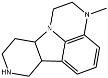 1H-Pyrido[3',4':4,5]pyrrolo[1,2,3-de]quinoxaline, 2,3,6b,7,8,9,10,10a-octahydro-3-methyl-,313369-67-4,结构式