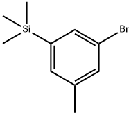 Benzene, 1-bromo-3-methyl-5-(trimethylsilyl)- 结构式