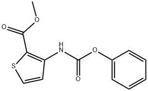 甲基 3-((苯氧羰基)氨基)噻吩-2-甲酸基酯, 31823-75-3, 结构式