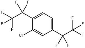 Benzene, 2-chloro-1,4-bis(1,1,2,2,2-pentafluoroethyl)- Structure