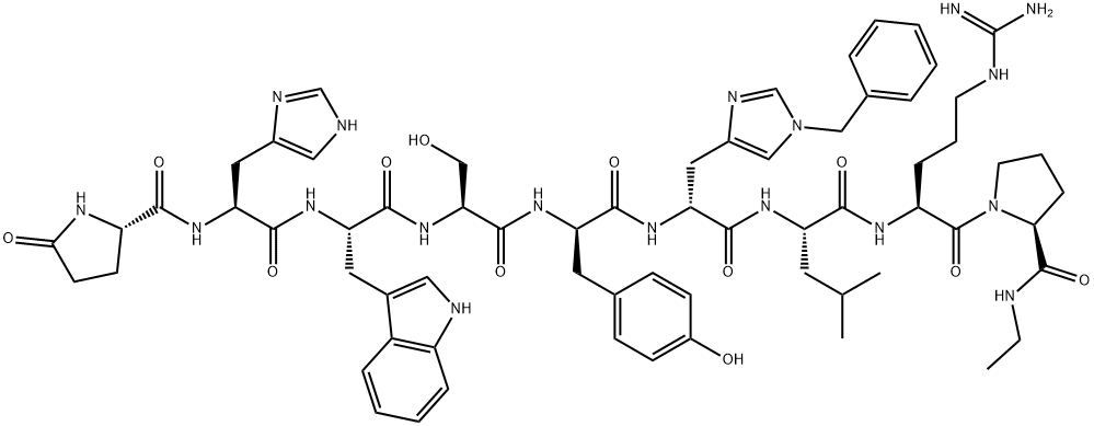 (D-TYR5)-HISTRELIN|(DES-GLY10,D-TYR5,D-HIS(BZL)6,PRO-NHET9)-LHRH