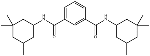 1-N,3-N-bis(3,3,5-trimethylcyclohexyl)benzene-1,3-dicarboxamide 结构式