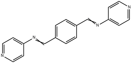 (N,N'E,N,N'E)-N,N'-(1,4-phenylenebis(methanylylidene))bis(pyridin-4-amine) 结构式
