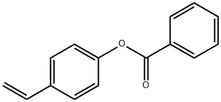 Phenol, 4-ethenyl-, 1-benzoate Struktur