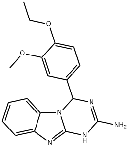 4-(4-ethoxy-3-methoxyphenyl)-4,10-dihydro-[1,3,5]triazino[1,2-a]benzimidazol-2-amine Structure