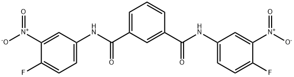 1-N,3-N-bis(4-fluoro-3-nitrophenyl)benzene-1,3-dicarboxamide Structure