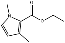 1H-Pyrrole-2-carboxylic acid, 1,3-dimethyl-, ethyl ester Struktur