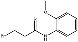 Propanamide, 3-bromo-N-(2-methoxyphenyl)- Structure