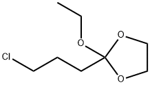 1,3-Dioxolane, 2-(3-chloropropyl)-2-ethoxy- 化学構造式