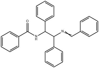 Benzamide, N-[1,2-diphenyl-2-[(phenylmethylene)amino]ethyl]-,33577-29-6,结构式
