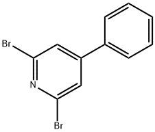Pyridine, 2,6-dibromo-4-phenyl- Struktur