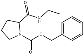 Benzyl 2-(ethylcarbamoyl)pyrrolidine-1-carboxylate Structure