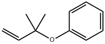 Benzene, [(1,1-dimethyl-2-propen-1-yl)oxy]- Structure