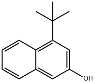 2-Naphthalenol, 4-(1,1-dimethylethyl)- 化学構造式