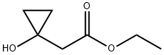 Cyclopropaneacetic acid, 1-hydroxy-, ethyl ester Struktur