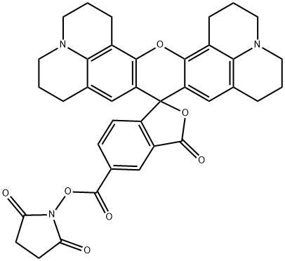 5-Carboxy-X-rhodamine N-succinimidyl ester 结构式