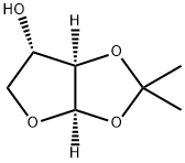 Furo[2,3-d]-1,3-dioxol-6-ol, tetrahydro-2,2-dimethyl-, (3aR,6S,6aR)- Structure