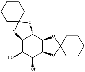 1,2-5,6-di-O-cyclohexylidene-myo-inositol 化学構造式