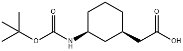 347185-30-2 Cyclohexaneacetic acid, 3-[[(1,1-dimethylethoxy)carbonyl]amino]-, (1R,3S)-