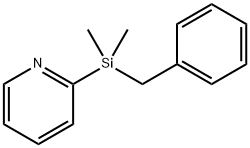 Pyridine, 2-[dimethyl(phenylmethyl)silyl]- Struktur
