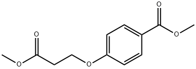 Benzoic acid, 4-(3-methoxy-3-oxopropoxy)-, methyl ester Struktur