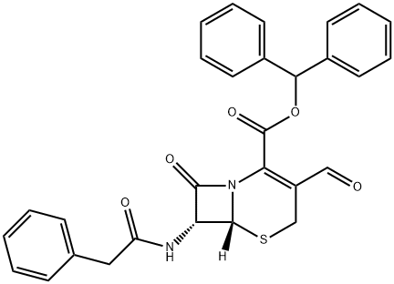 5-Thia-1-azabicyclo[4.2.0]oct-2-ene-2-carboxylic acid, 3-formyl-8-oxo-7-[(2-phenylacetyl)amino]-, diphenylmethyl ester, (6R,7R)-