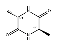 2,5-Piperazinedione, 3,6-dimethyl-, (3R,6S)-rel- Structure