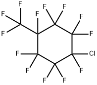 Cyclohexane, 1-chloro-1,2,2,3,3,4,5,5,6,6-decafluoro-4-(trifluoromethyl)- Struktur