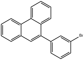 Phenanthrene, 9-(3-bromophenyl)- Structure