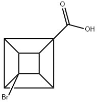 (1S,2R,3R,8S)-4-Bromocubane-1-carboxylic acid Struktur