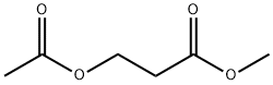 Propanoic acid, 3-(acetyloxy)-, methyl ester Struktur