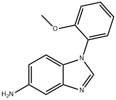 1-(2-メトキシフェニル)-1H-ベンゾ[D]イミダゾール-5-アミン 化学構造式