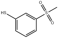 Benzenethiol, 3-(methylsulfonyl)- Struktur