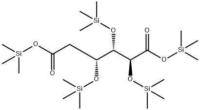 Arabino-hexaric acid, 2-deoxy-3,4,5-tris-O-(trimethylsilyl)-, bis(trim ethylsilyl) ester|