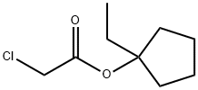 1-Ethylcyclopentyl 2-Chloroacetate Struktur