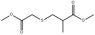 methyl 3-[(2-methoxy-2-oxoethyl)sulfanyl]-2-methylpropanoate 结构式
