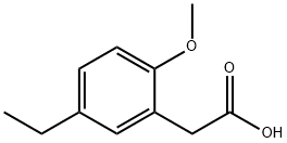 (5-Ethyl-2-methoxyphenyl)acetic Acid 化学構造式