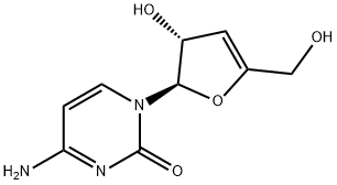 4-氨基-1-[(2R,3R)-3-羟基-5-(羟甲基)-2,3-二氢-2-呋喃基]嘧啶-2(1H)-酮, 386264-46-6, 结构式