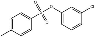 Benzenesulfonic acid, 4-methyl-, 3-chlorophenyl ester Structure