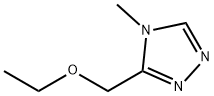 4H-1,2,4-Triazole, 3-(ethoxymethyl)-4-methyl- 化学構造式