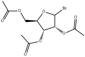 D-Ribofuranosyl bromide, 2,3,5-triacetate Struktur