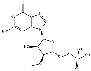 5'-Guanylic acid, 3'-O-methyl- 化学構造式