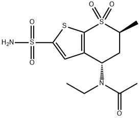 Dorzolamide N-Acetyl Impurity Structure