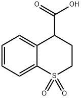 1,1-Dioxo-3,4-dihydro-2H-1lambda6-benzothiopyran-4-carboxylic Acid Structure