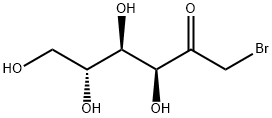 1-溴-1-脱氧-D-果糖,40614-95-7,结构式