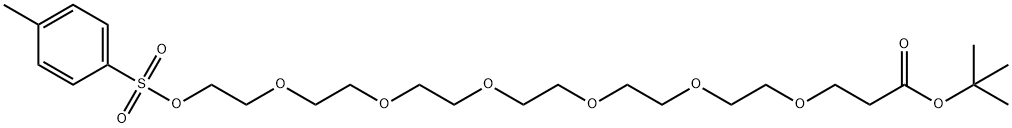 TOS-PEG7-T-ブチルエステル 化学構造式